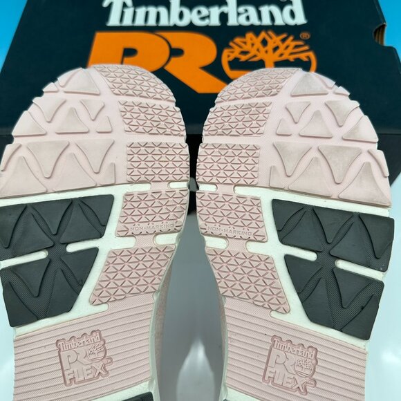 Timberland Pro Women's Day One Knit‎ Composite Safety Toe Shoe, Size 7.5, Pink - Picture 10 of 15